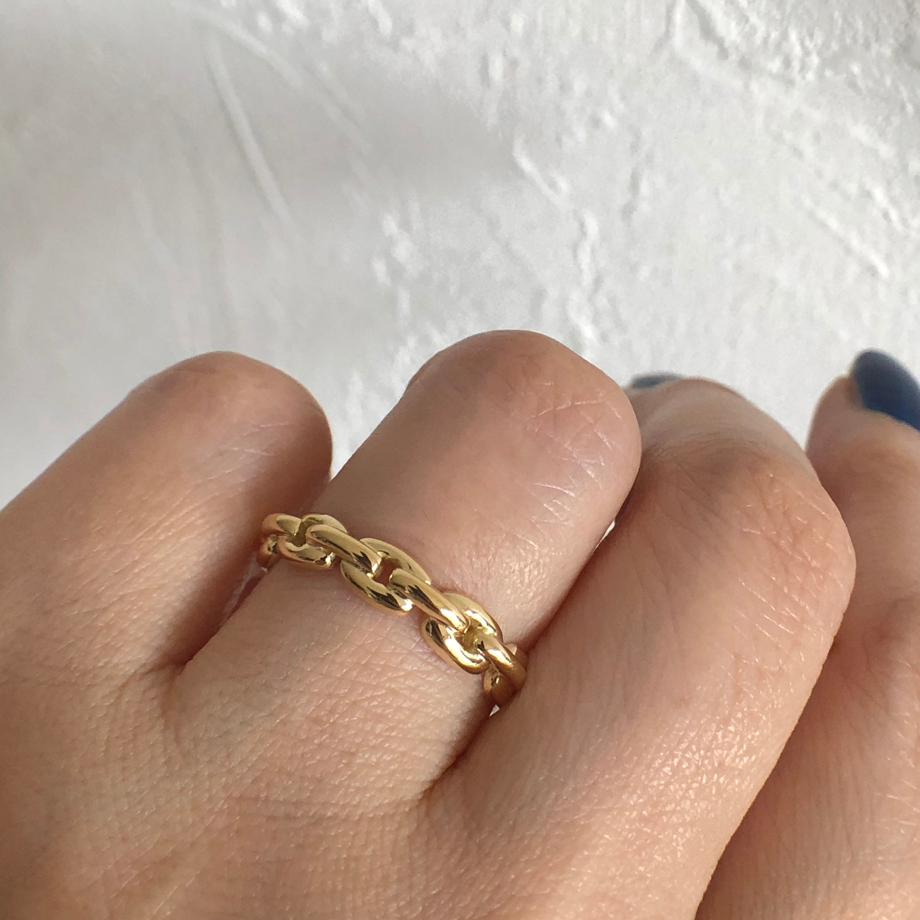 ゴールド チェーンモチーフリング K18イエローゴールド チェカ | cheka Diamond & Jewelry powered by BASE