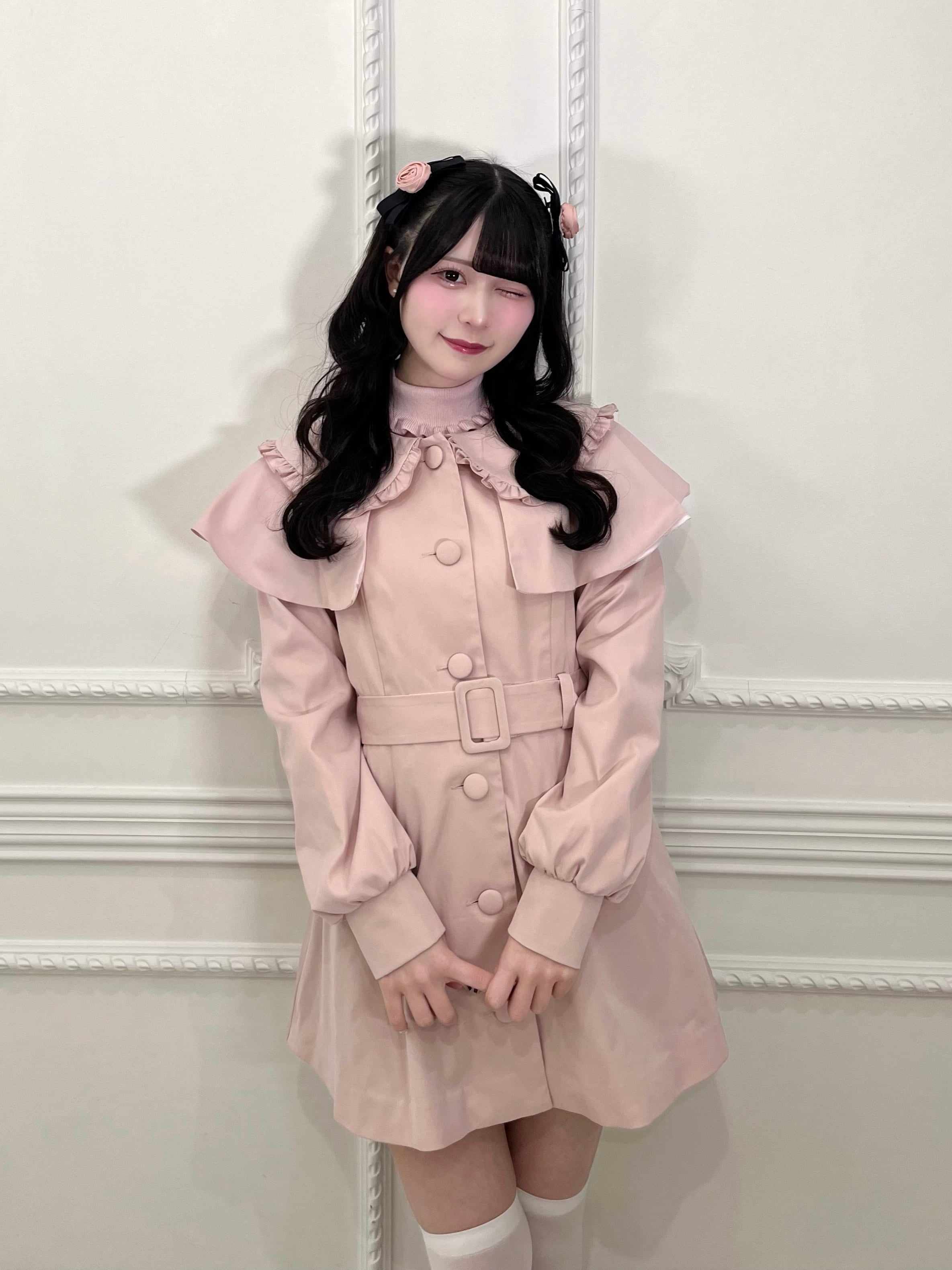 きゃぴきゃぴケープトレンチコート