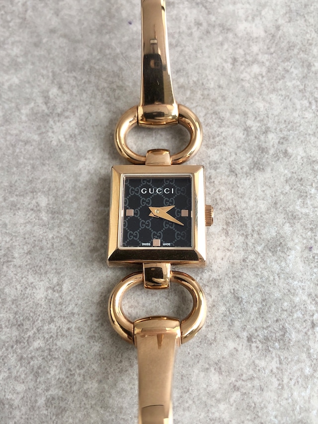 GUCCI グッチ GG 腕時計 ゴールド ホースビット ステンレススチール クォーツ YA120521 vintage ヴィンテージ オールド wtdb2a