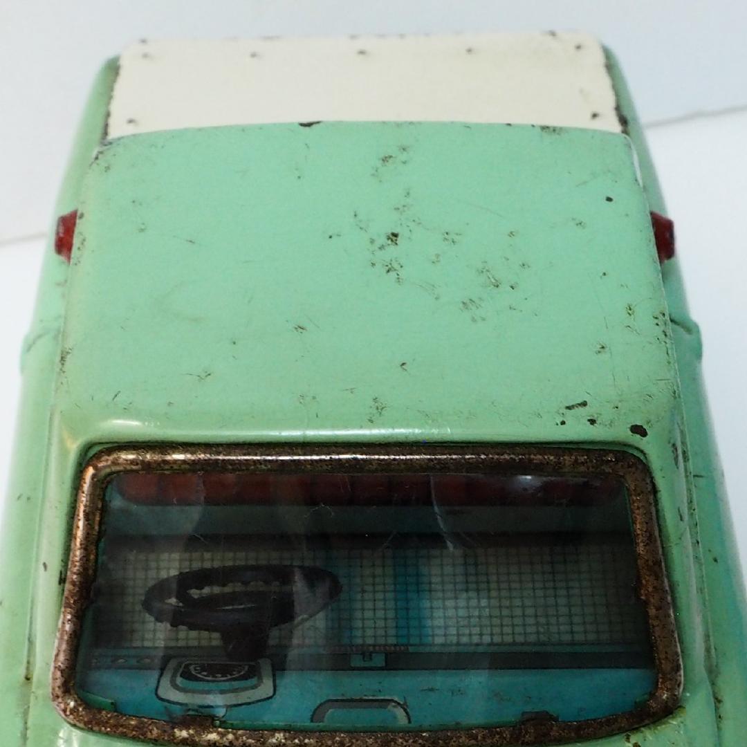 萬代屋【愛知機械工業コニー グッピー黄緑 フリクション】当時物ブリキ