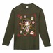 華ロリちゃん長袖Tシャツ(アーミーグリーン)
