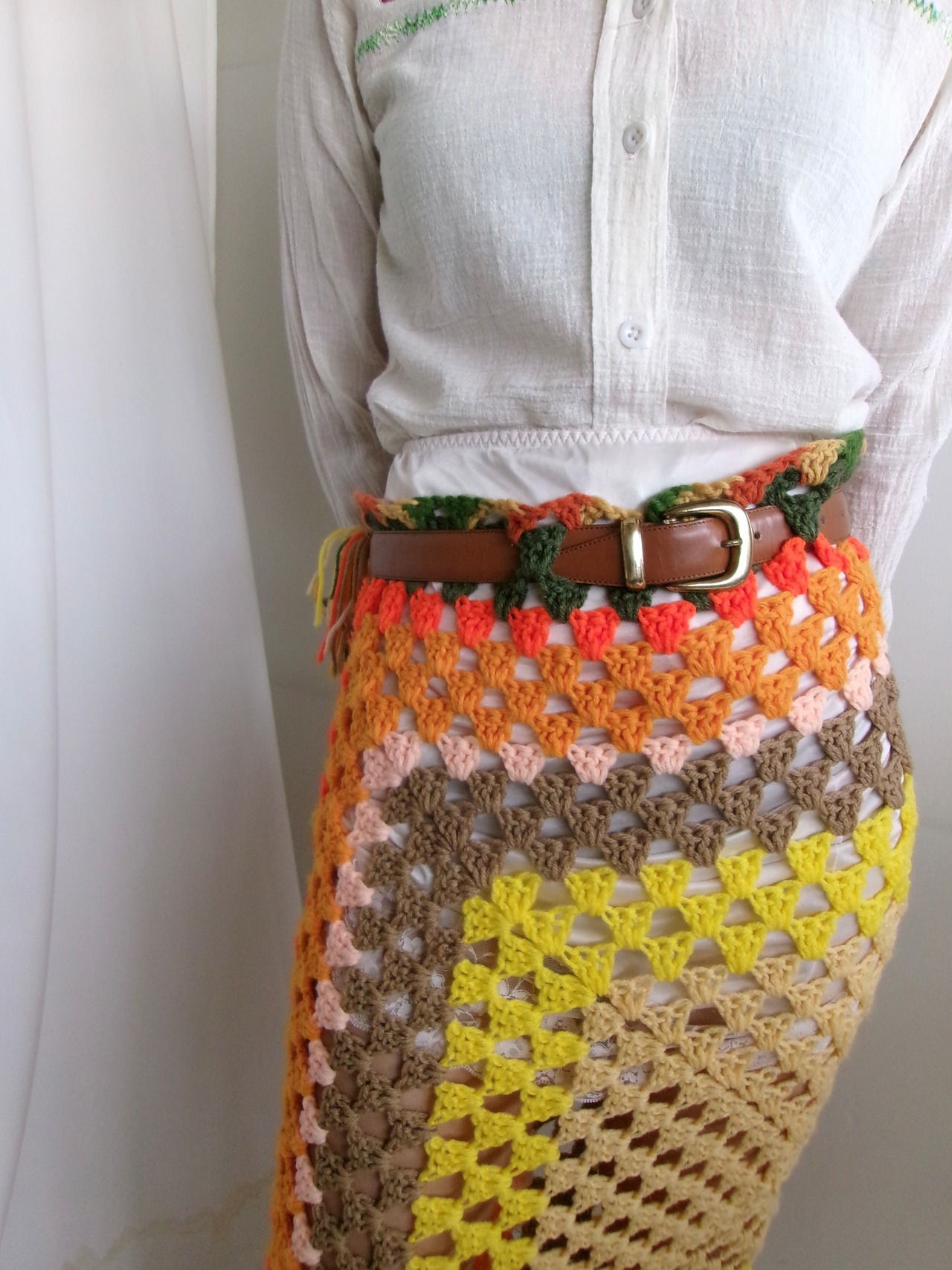 Blanket knit skirt | ブランケットニットスカート