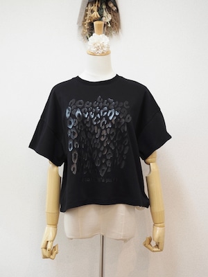 レオパードTシャツ <ブラック>