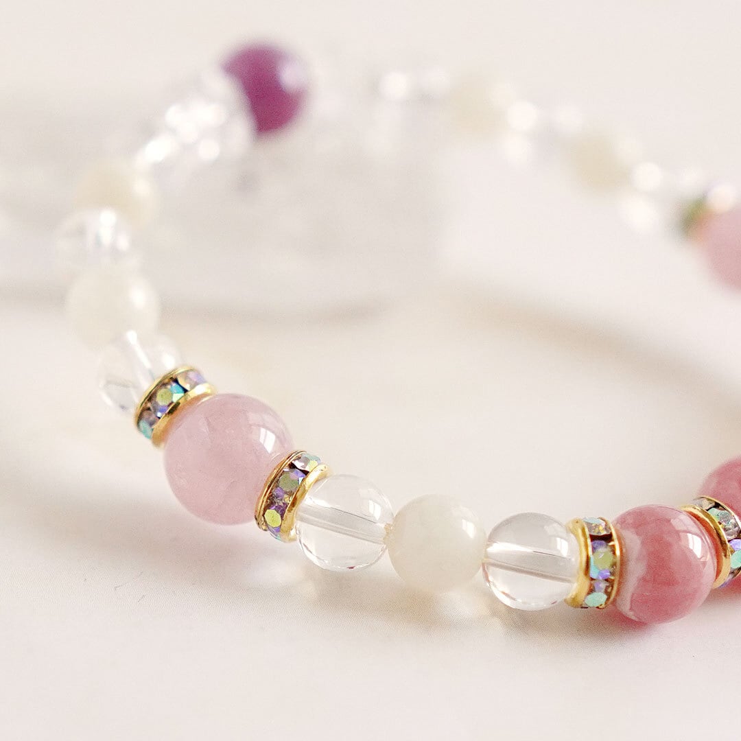 【新品】インカローズ ブレスレット① パワーストーン 恋愛運 新品】インカローズ ブレスレット① パワーストーン 恋愛運