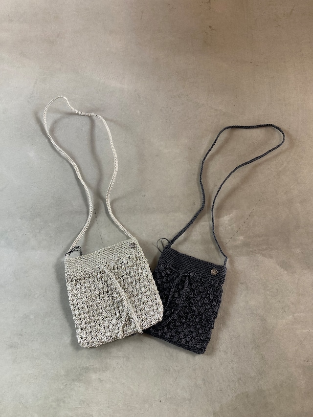 ne Quittez pas【Metallic Macrame Sakoche Bag】