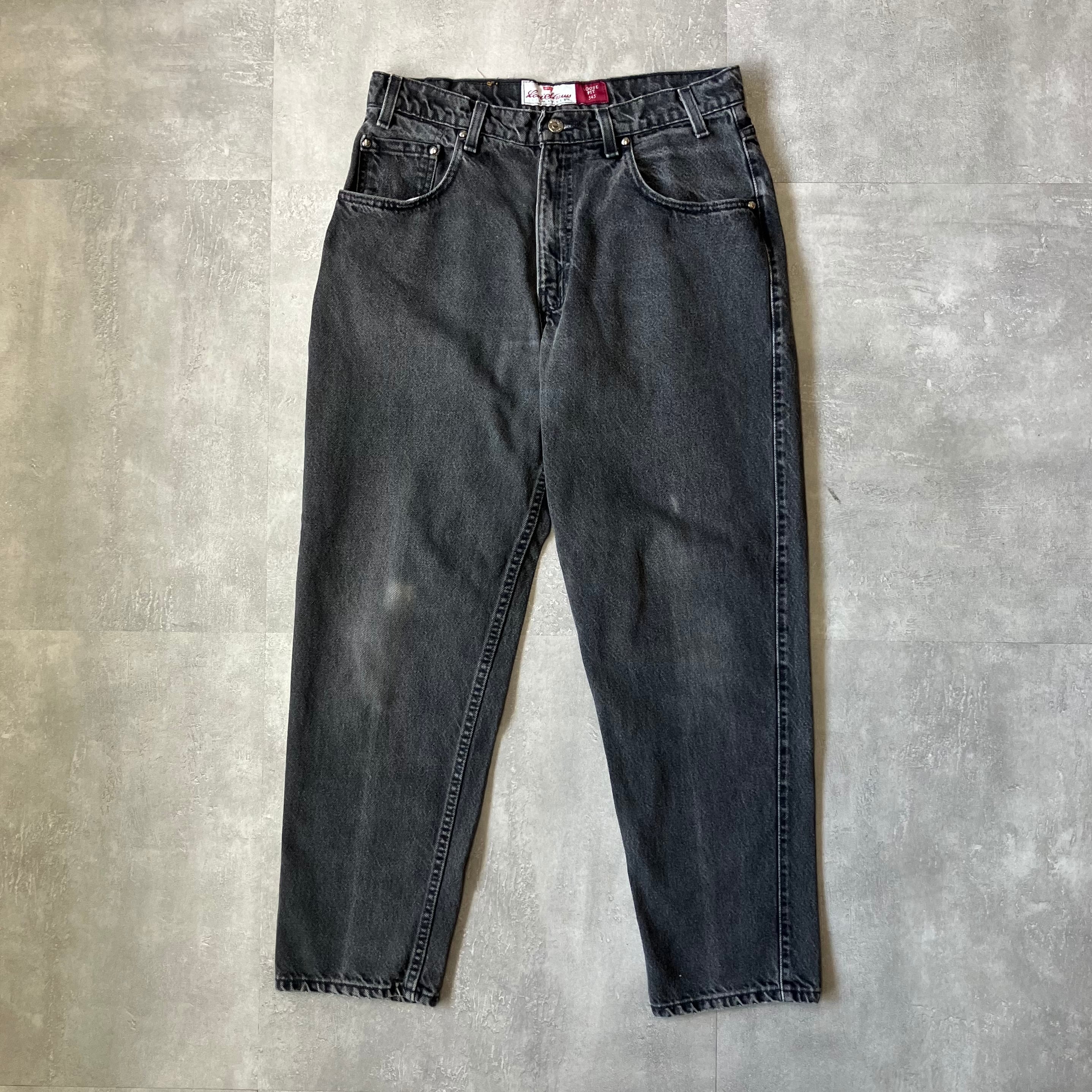 《実寸w33l29》Levi's リーバイス 545 90s usa製 ブラックデニム バギーデニム No.3454