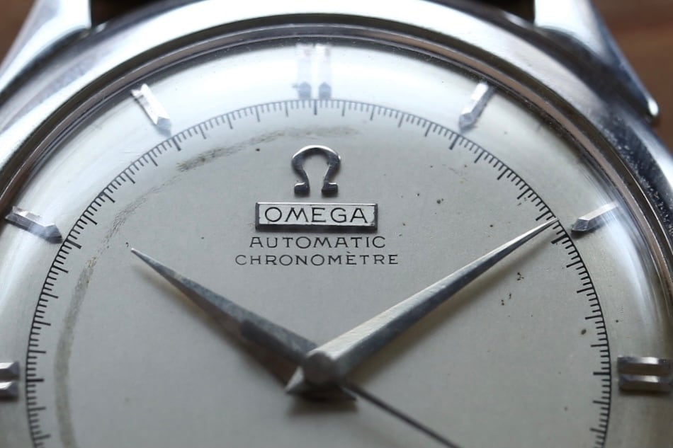 OMEGA】 1940's オメガ クロノメーター ”METAL PLATE” DIAL ハーフ