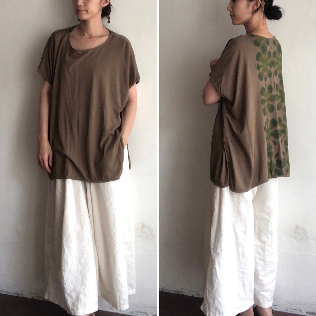 A HOPE HEMP | バンブー天竺《ヘンプ × コットン×バンブー》 Bamboo Knit Tee タイダイ 5色