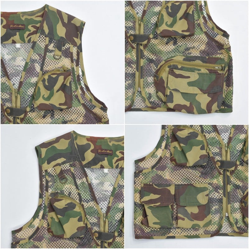 90s～ Rockerstar ウッドランドカモ マルチポケット フィッシング