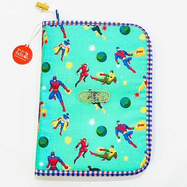 fafa マルチケース・母子手帳ケース(L) ミントヒーロー