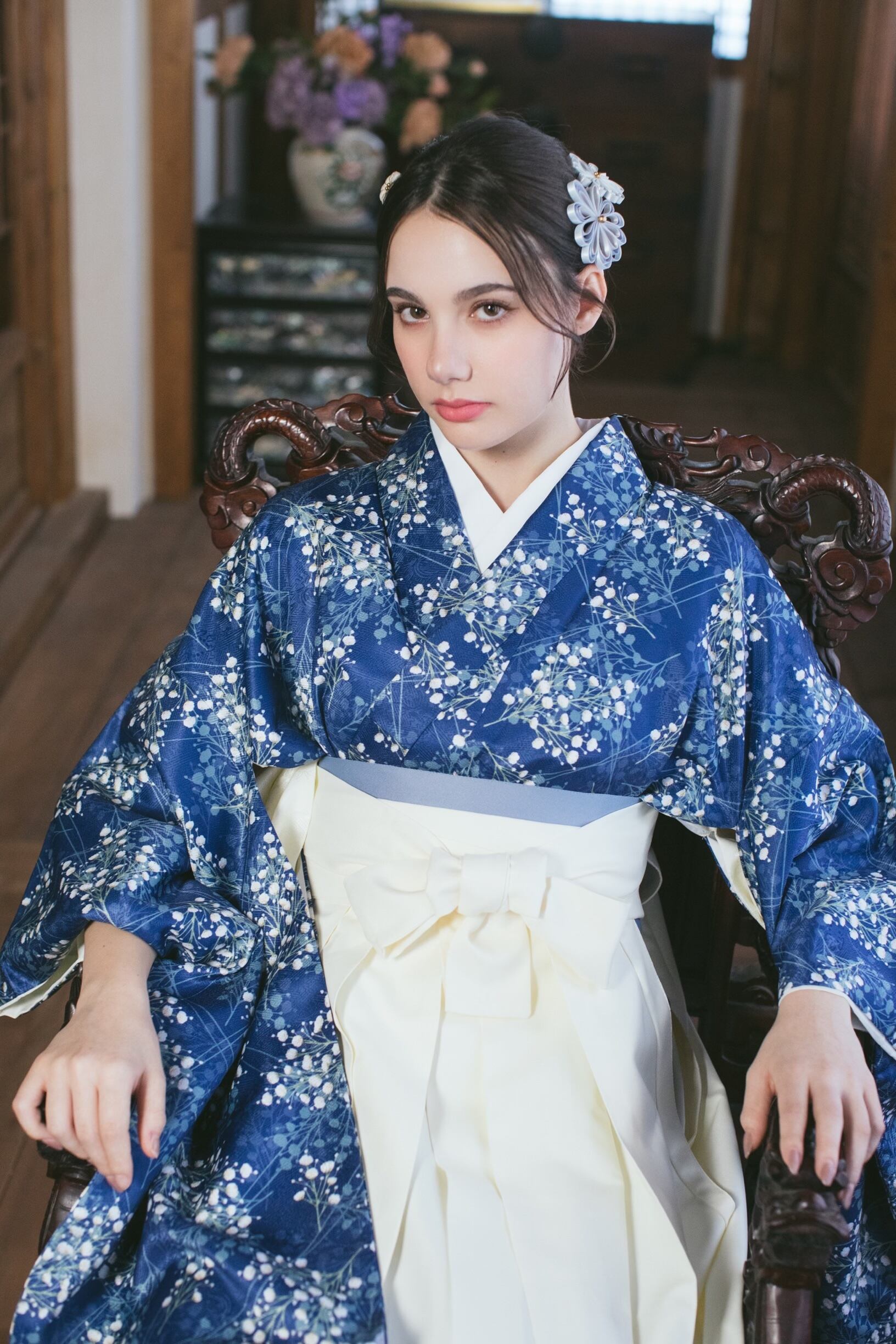 新品 袴3点セット 卒業式 小学生 大学生 レディース 水色 新品 袴3点セット 卒業式 小学生 大学生 レディース 水色