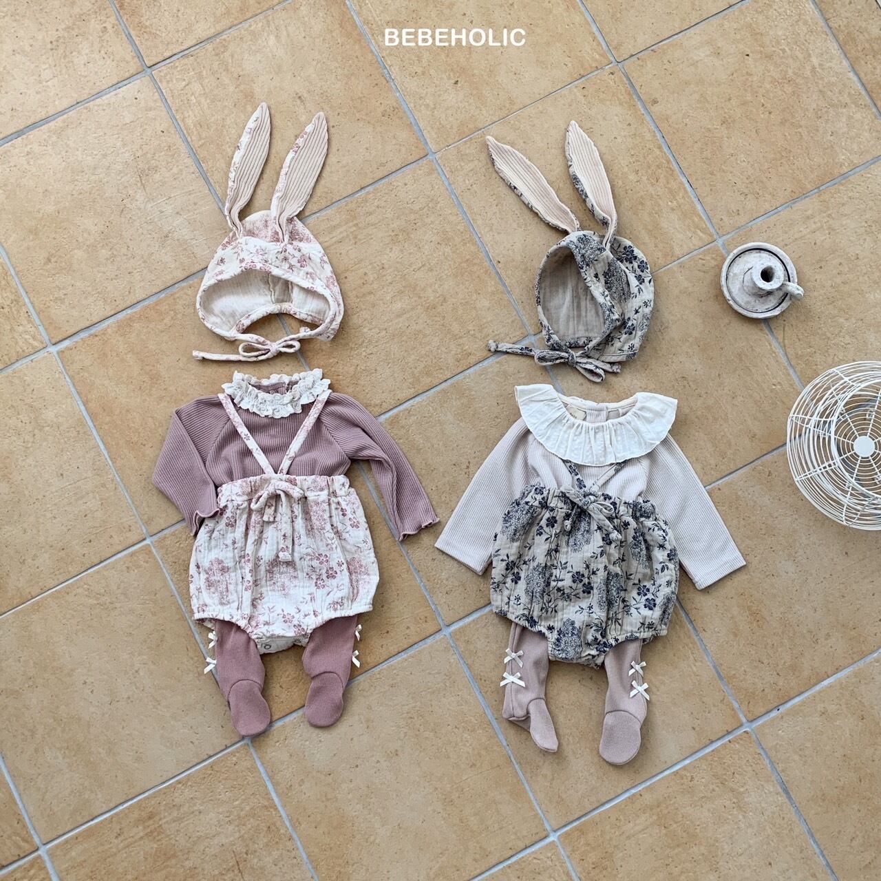 【即納】bebeholic / Rabbit bonnet set