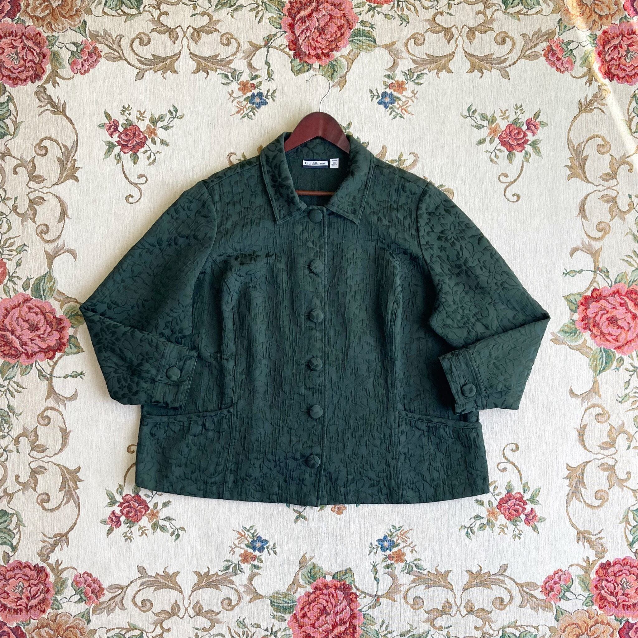 vintage flower pattern jacket