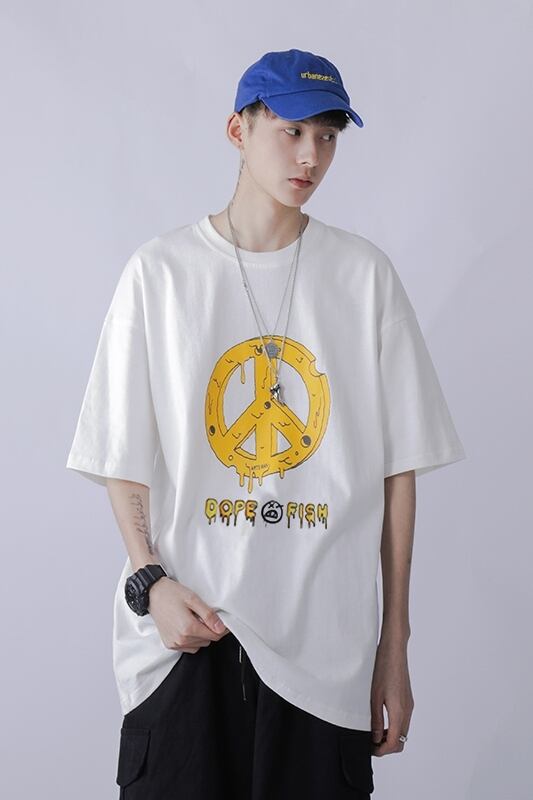 全2色 Tシャツ カットソー プリント カジュアル シンプル