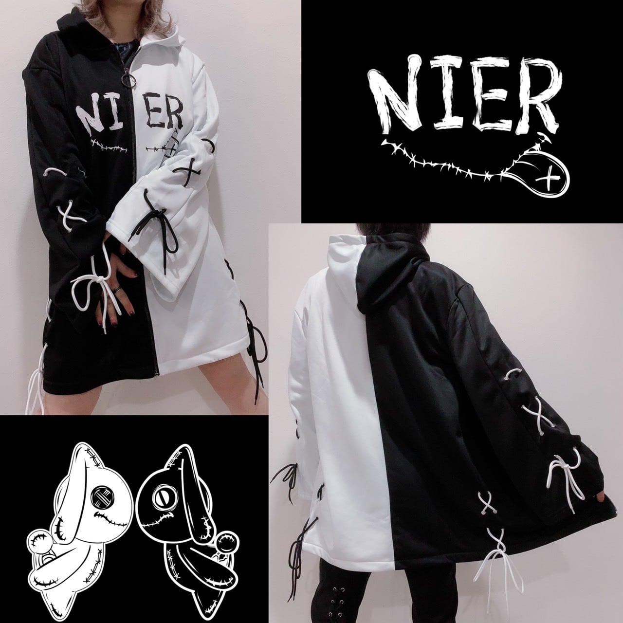 TWO-TONE BRAID ZIP OUTER【裏起毛フリース】 | NIER CLOTHING powered by BASE