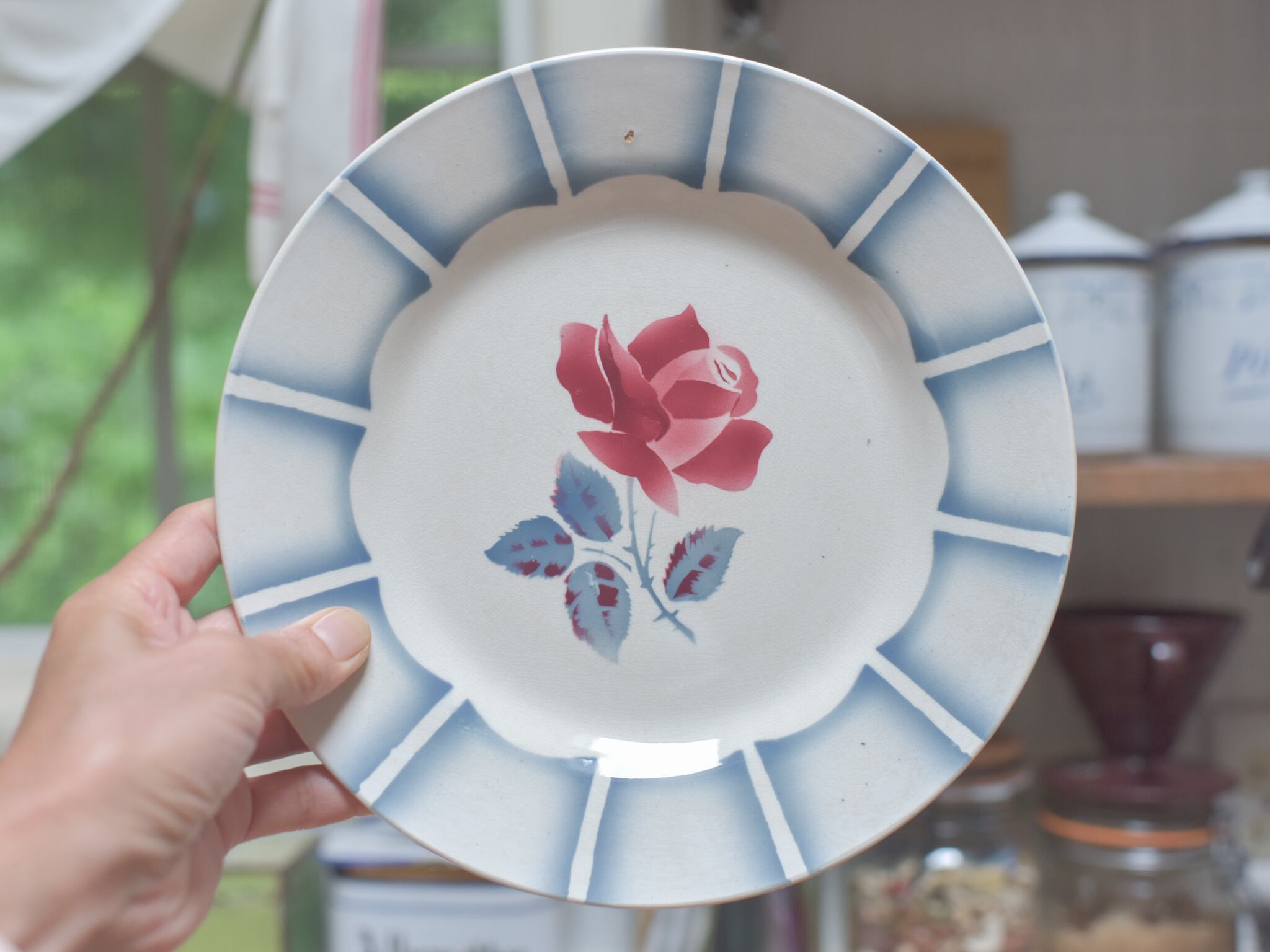 アンティーク ●1922~1965年頃●ディナー皿23cm●Sarreguemines & Digoin