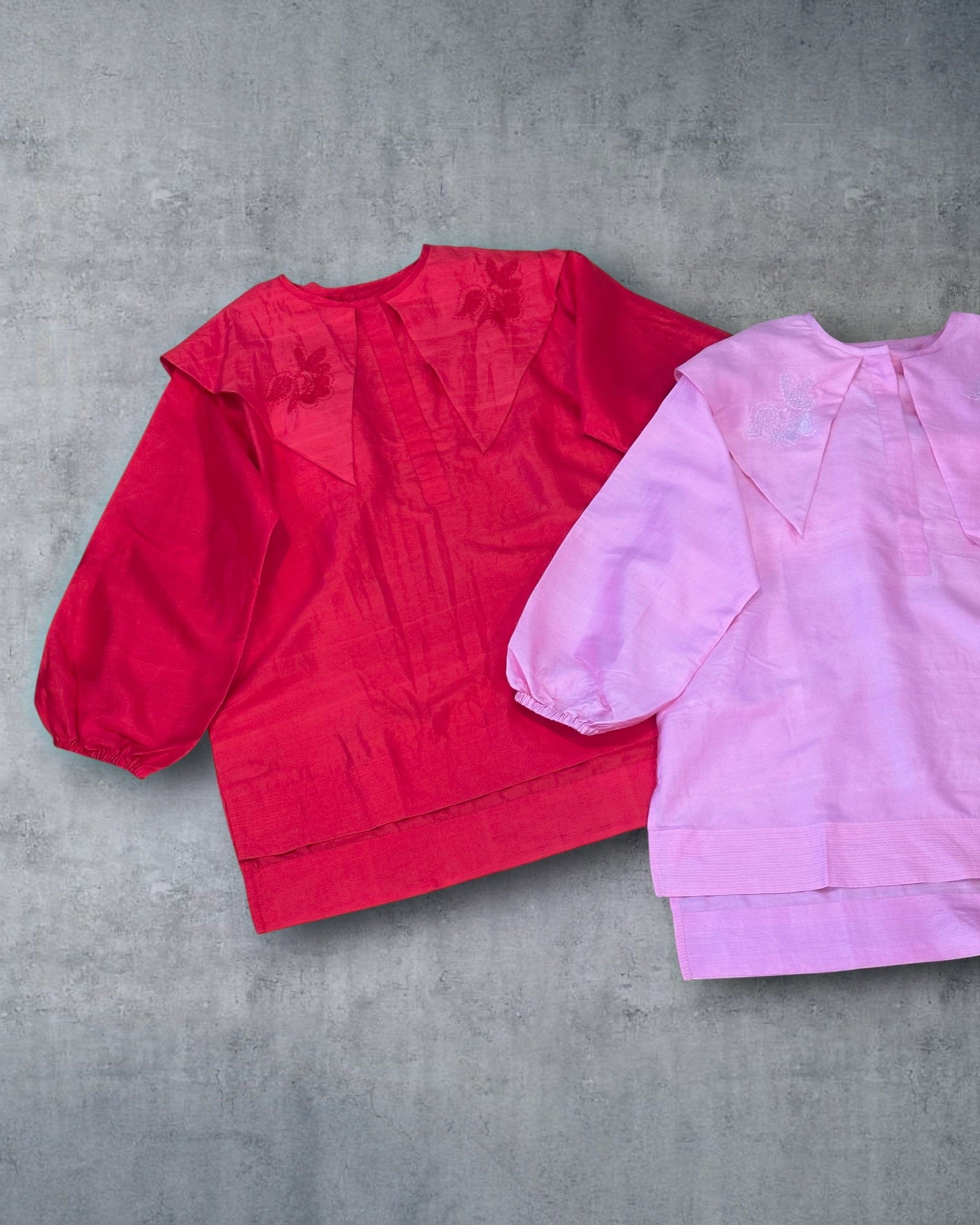 BUNON　Khadi Silk Special Collaboration with Ms,Yoko Omori　Embroidery blouse