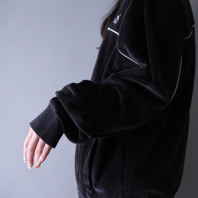 "PUMA" piping design velours mode track jacket