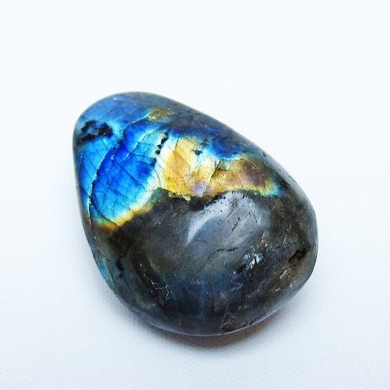 ラブラドライト 原石 タンブル 一点物 171-6031