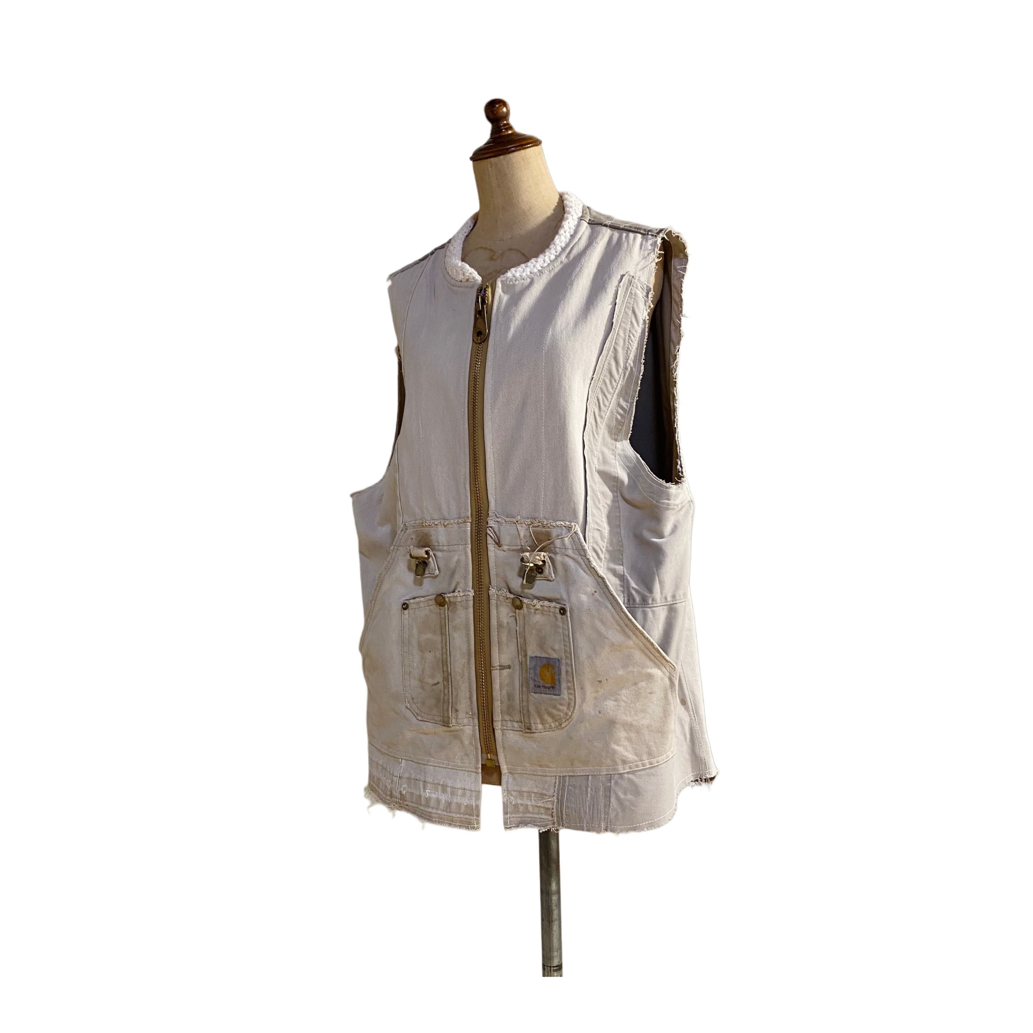 Rebuild work vest off-white
