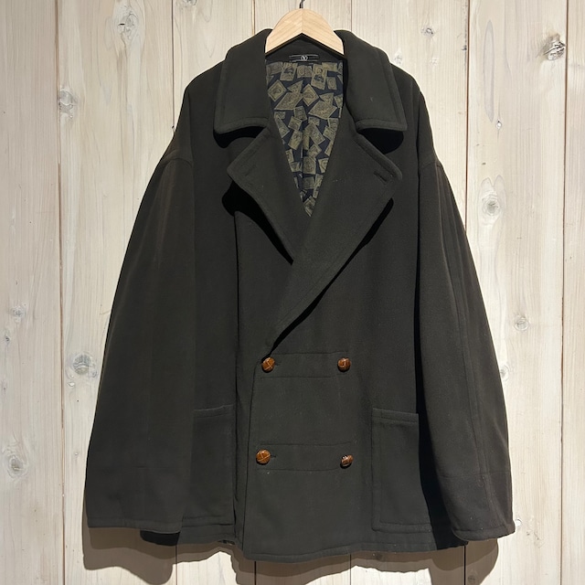 【a.k.a.C.a.k.a】"VALENTINO" Moss Green Wool Half Coat