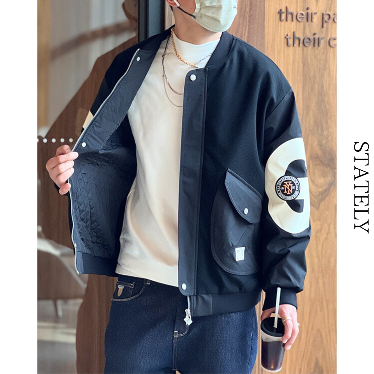 Lettering Stadium Jacket_O20・画像2