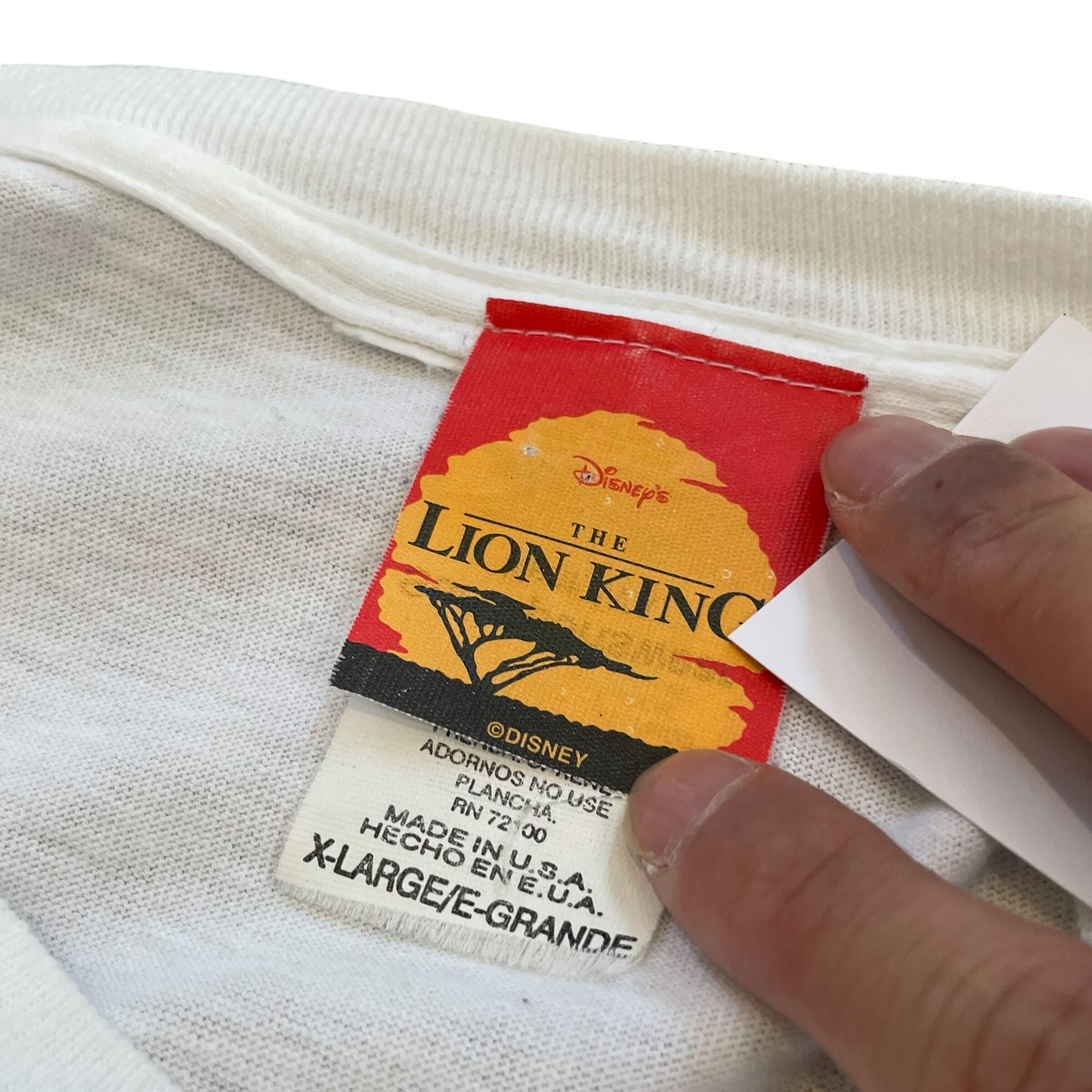 VINTAGE LION KING TEE SIZE L MADE IN USA