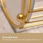 鳥かご ジュエリーディスプレイディッシュ ジュエリーホルダー ペストリーサービングトレイ  鉄製 ゴールド 小物入れ アクセサリー リビングルーム オフィス 寝室