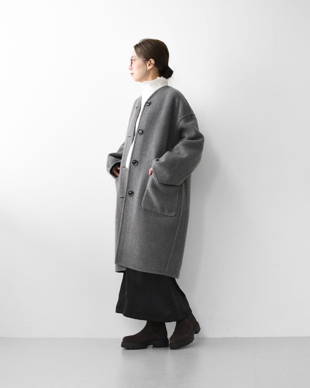 LE GLAZIK [ル・グラジック] WOOL RIVER REVERSIBLE COAT [JL-8982MFW