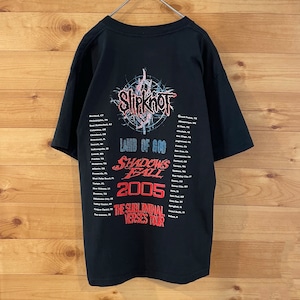 【DELTA MAGNUM WHIGHT】Slipknot  バンドTシャツ 2005年ツアーt バックプリント スリップノット Mサイズ US古着