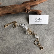 【gold】天然クオーツブレスレット