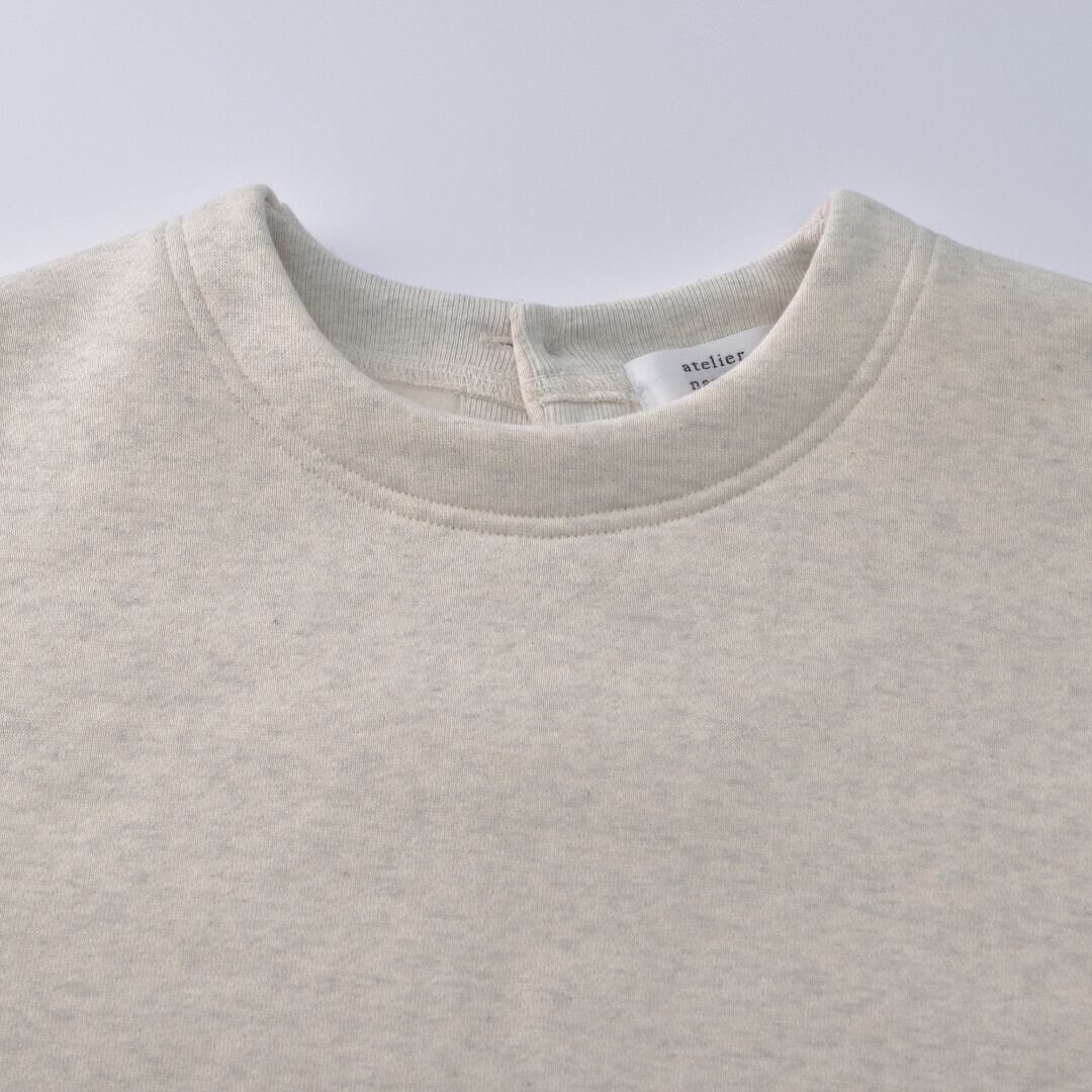 atelier naruse アトリエナルセ フリースコットンプルオーバー・オートミール