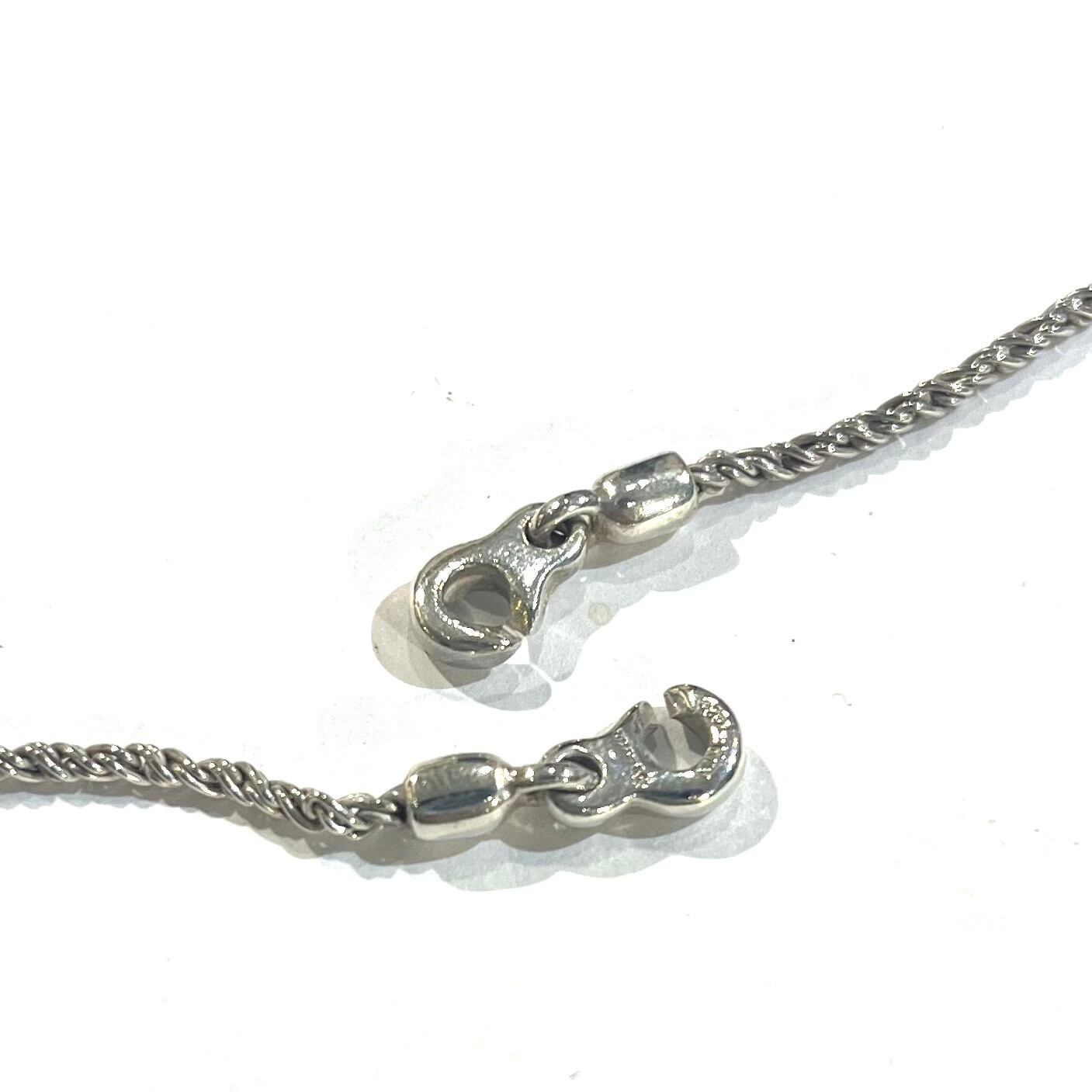 希少【TIFFANY&CO.】2241 18K×silver925コンビ ハートアロー ロープ