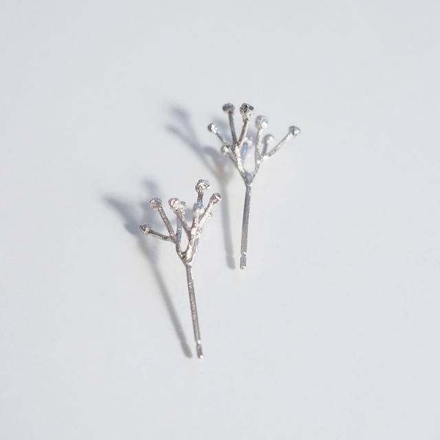 カスミソウのピアス(silver)