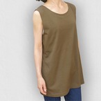 シンプル ノースリーブ｜カーキ｜サムネイル4