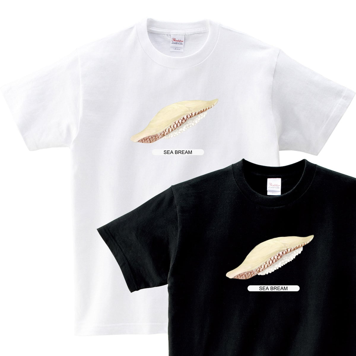 選べる 寿司ネタ おもしろ Tシャツ os77 まぐろ 大トロ サーモン いくら軍艦 ぶり うに軍艦 ぼたんエビ 真鯛