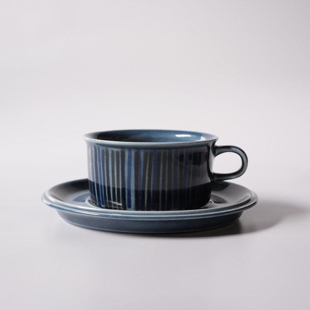 ARABIA Blue Kosmos tea C&S アラビア ブルーコスモス ティーカップ＆ソーサー