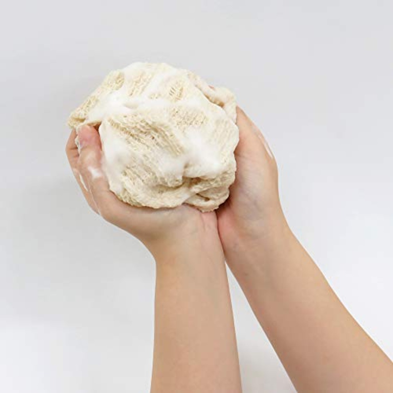 東和産業 ボディタオル ピュエラル 綿麻タオル ややかため 約24×100cm 34732