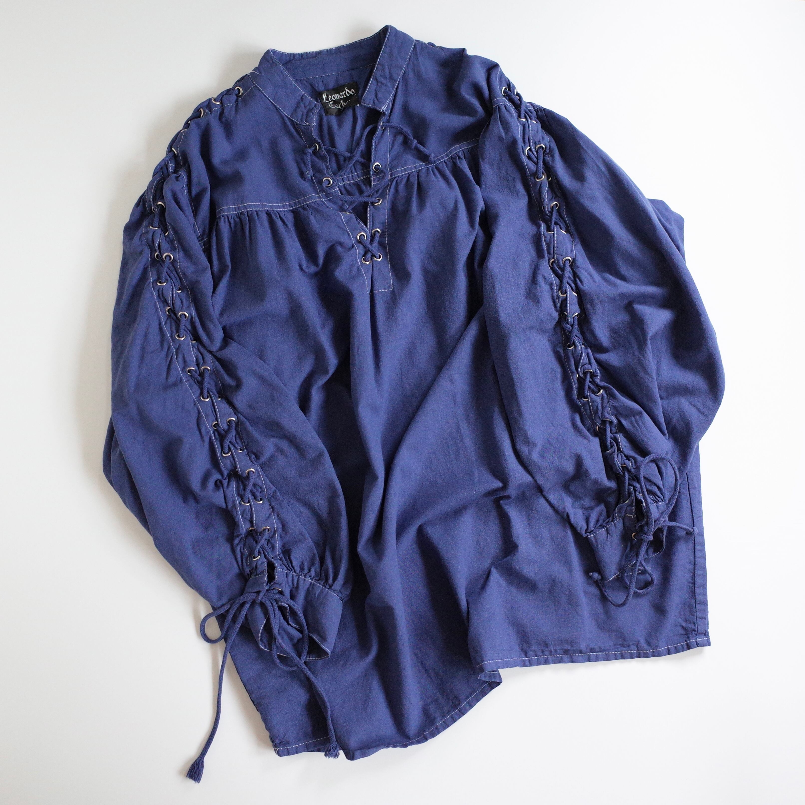 Lace up smock | select zakka & vintage clothing port.