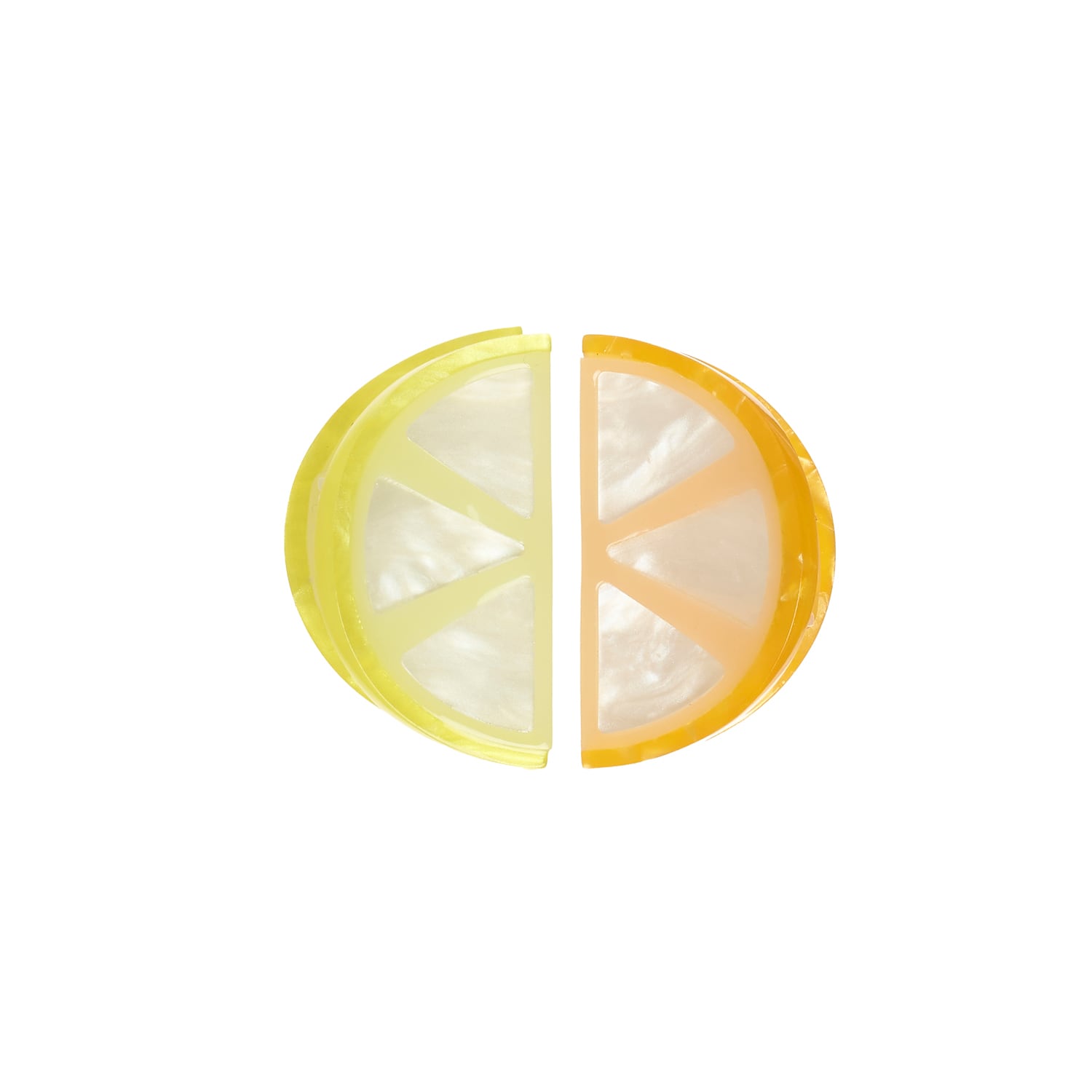 CLW2501:Citrus Slice Claw Clips 2 Pack-MULTI