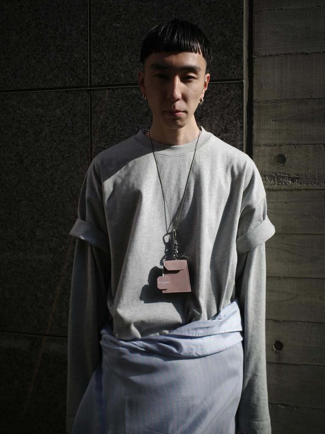 お問い合わせ商品> DRIES VAN NOTEN OVERSIZED FIT SS.T-SHIRTS GREY