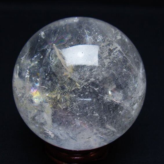 水晶 丸玉 61mm スフィア 置物 水晶玉 一点物 151-8938