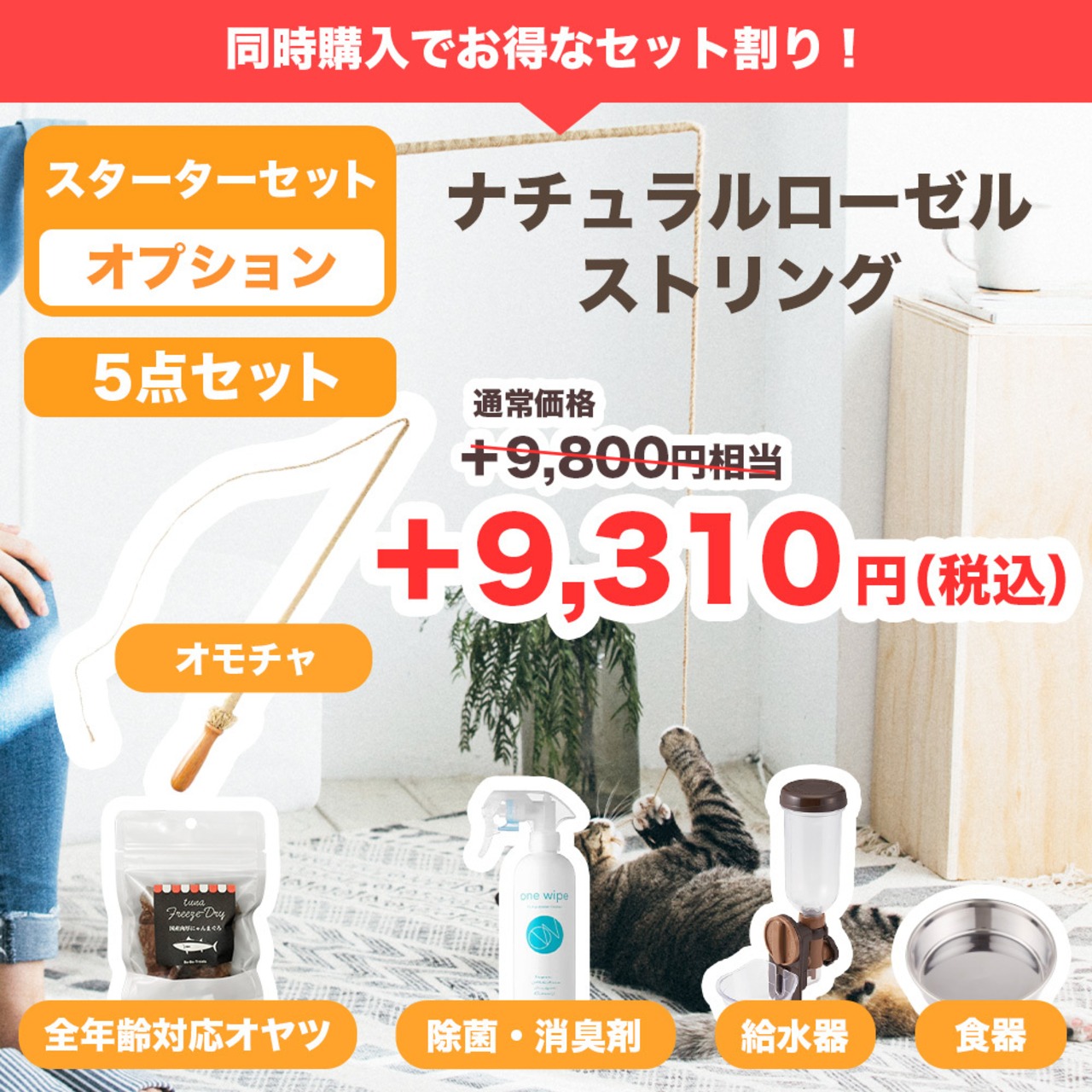 【スターターセット[Lタイプ] ieneko（ナチュラル）】定価101,358円(税込) → 75,000円(大型商品送料込み）子猫時期のお留守番に！多頭飼いのご家庭にオススメ！（限定：取説動画付き！）