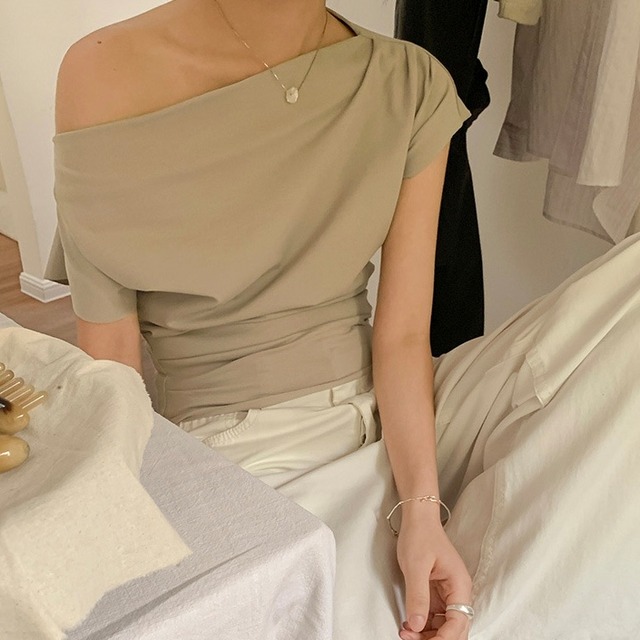 waist gathering tops 00215