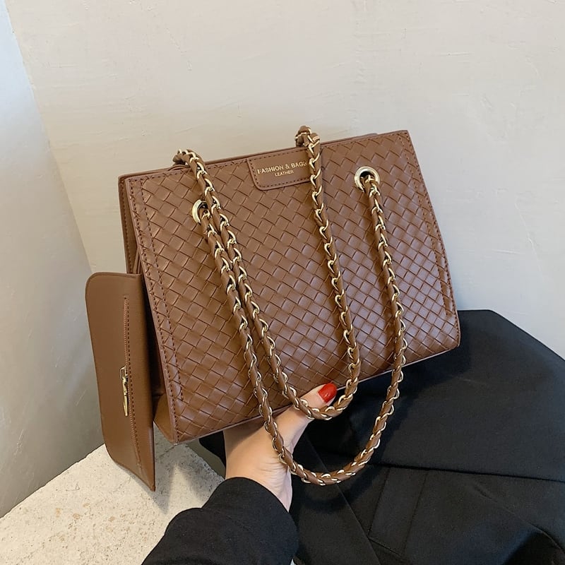 ネットセレブ大容量織りレディバッグ女性2020人気の新しい流行のファッションワイルドインシングルショルダーメッセンジャーバッグ Tiancai_Wing_Bag87738294524