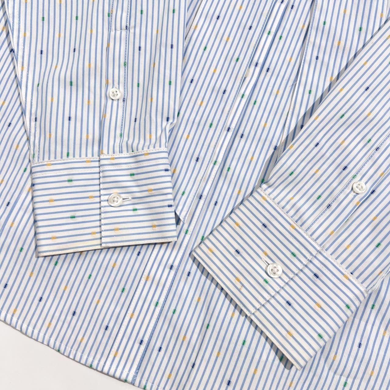 Brooks Brothers ブルックスブラザーズ TAILORED FIT タイ付き ストライプ ドット 長袖シャツ サイズ 8/ブルー系 レディース