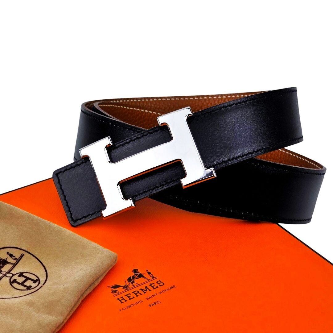 HERMES エルメス コンスタンス リバーシブル Hベルト ノワール