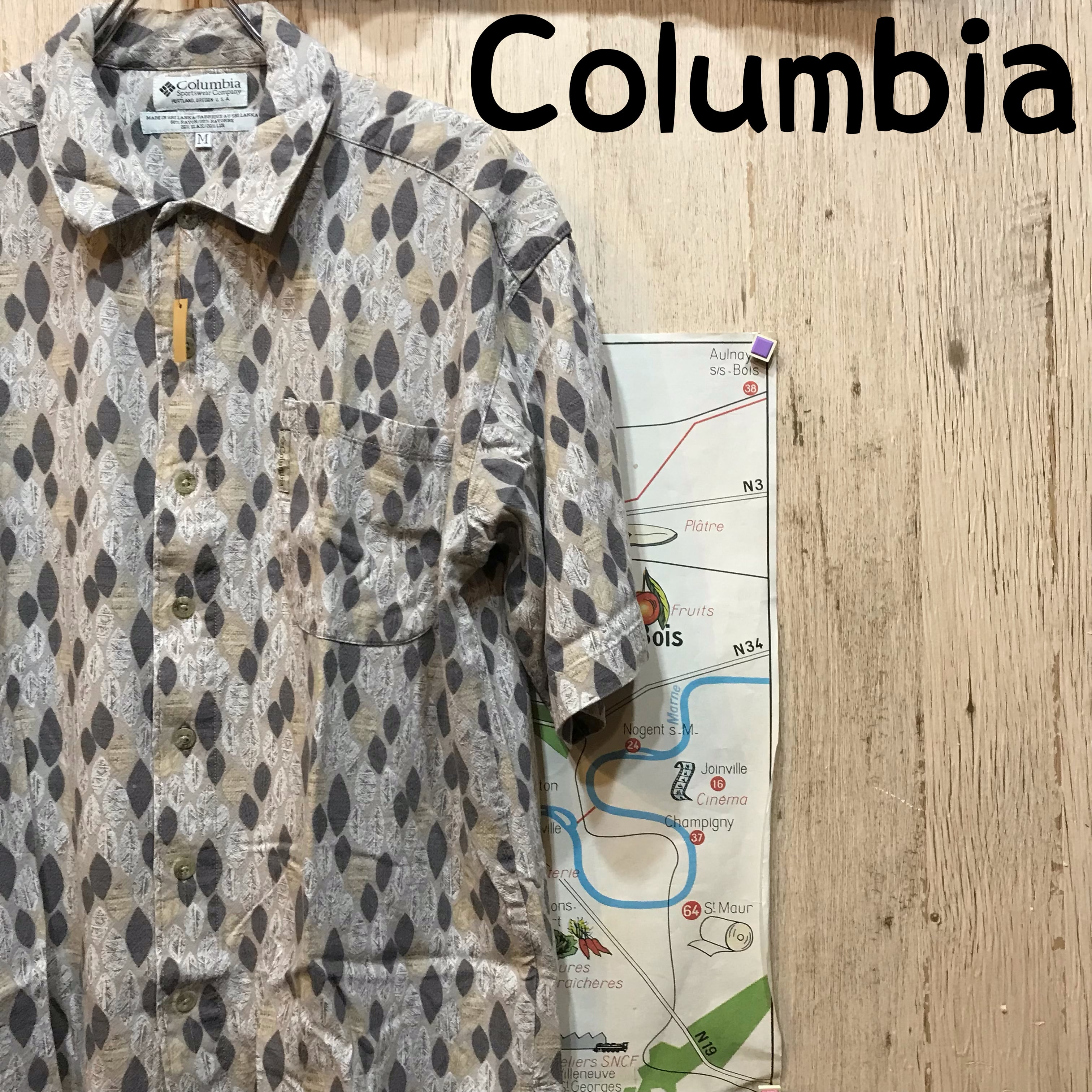 Columbia コロンビア アロハシャツ M 古着 (957) | 温古着新