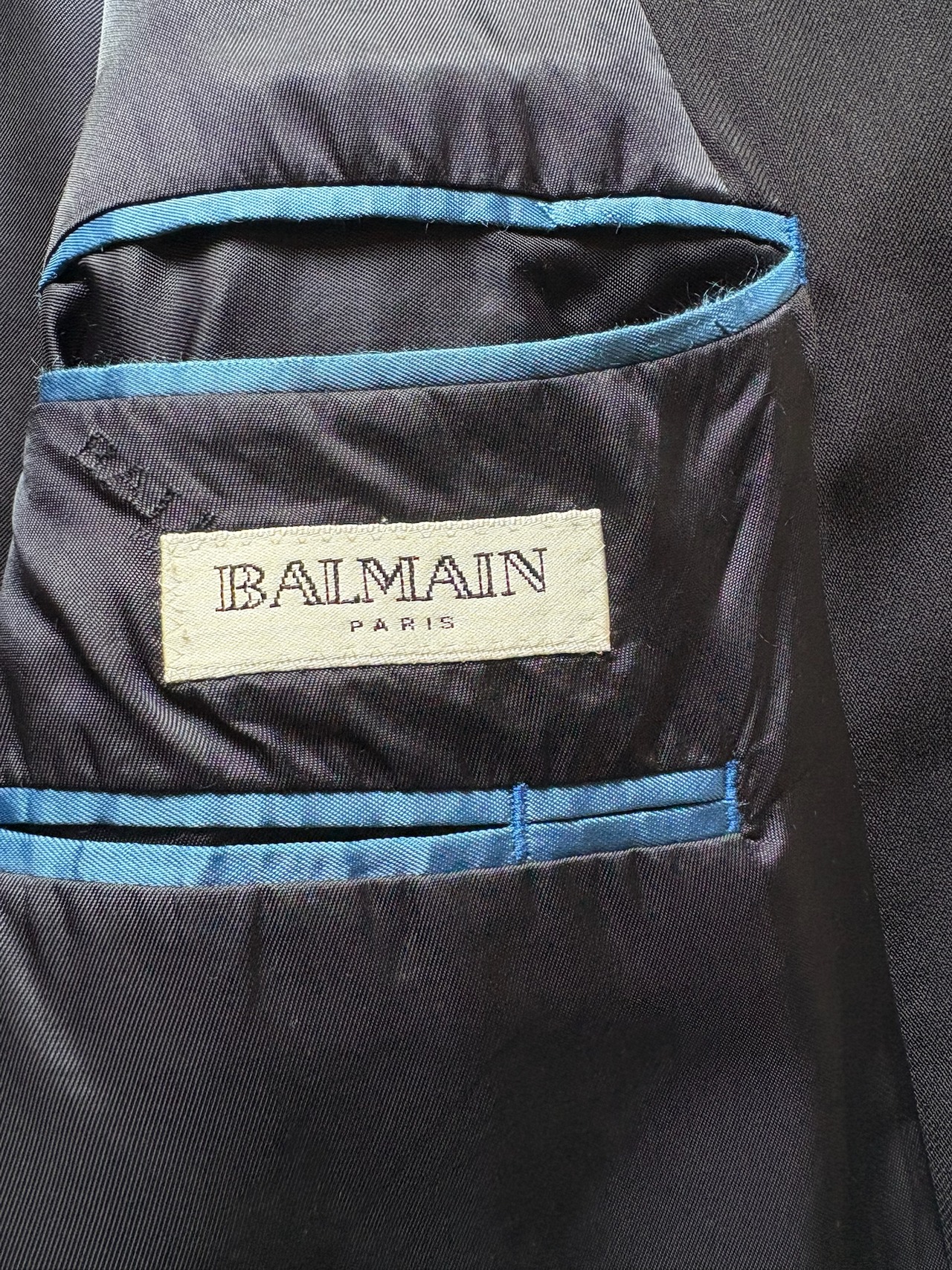"BALMAIN" Dark Navy Tailored Jacket