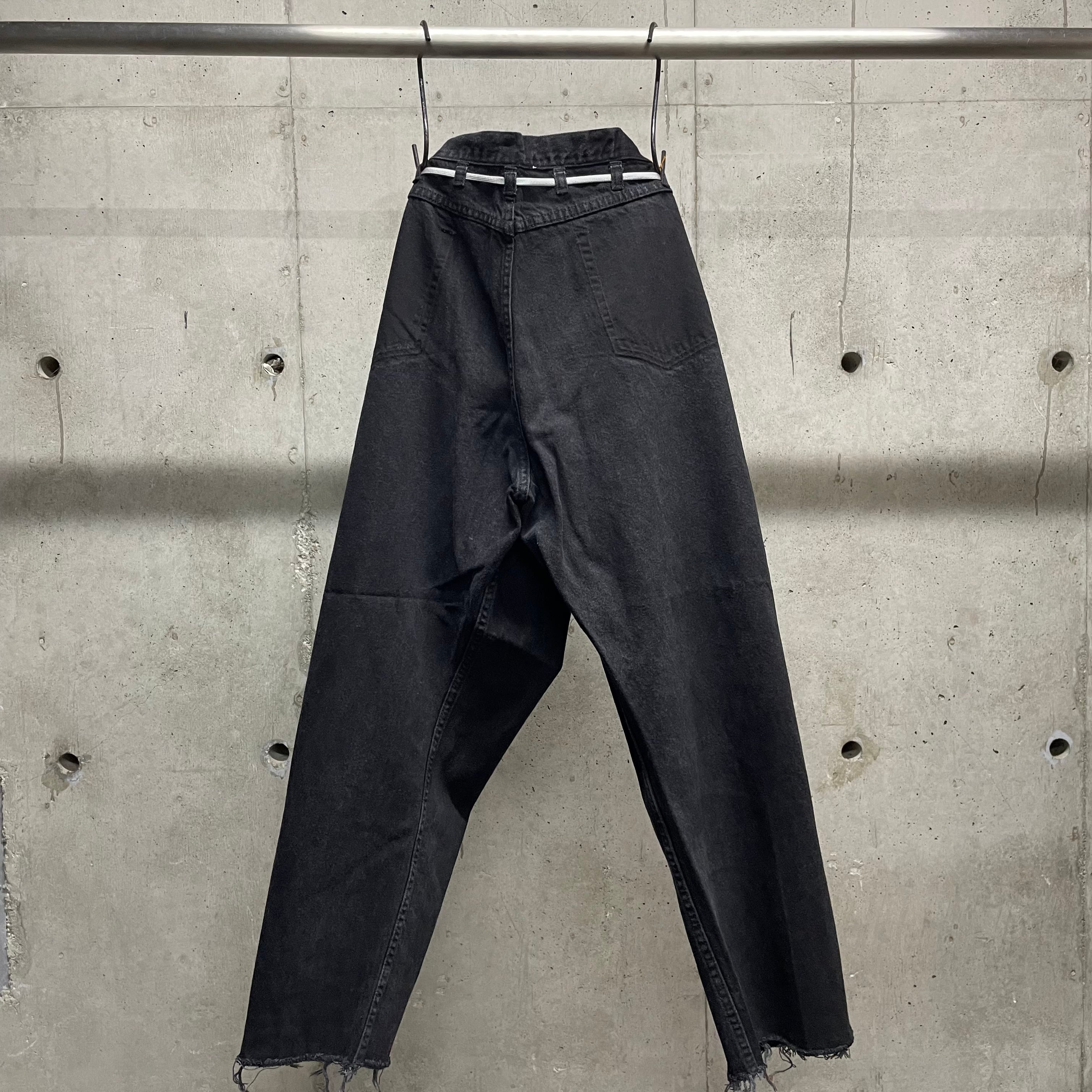 MAISON EUREKA】Ex.VINTAGE REWORK BIGGY PANTS_BLACK⑨ | marfa store